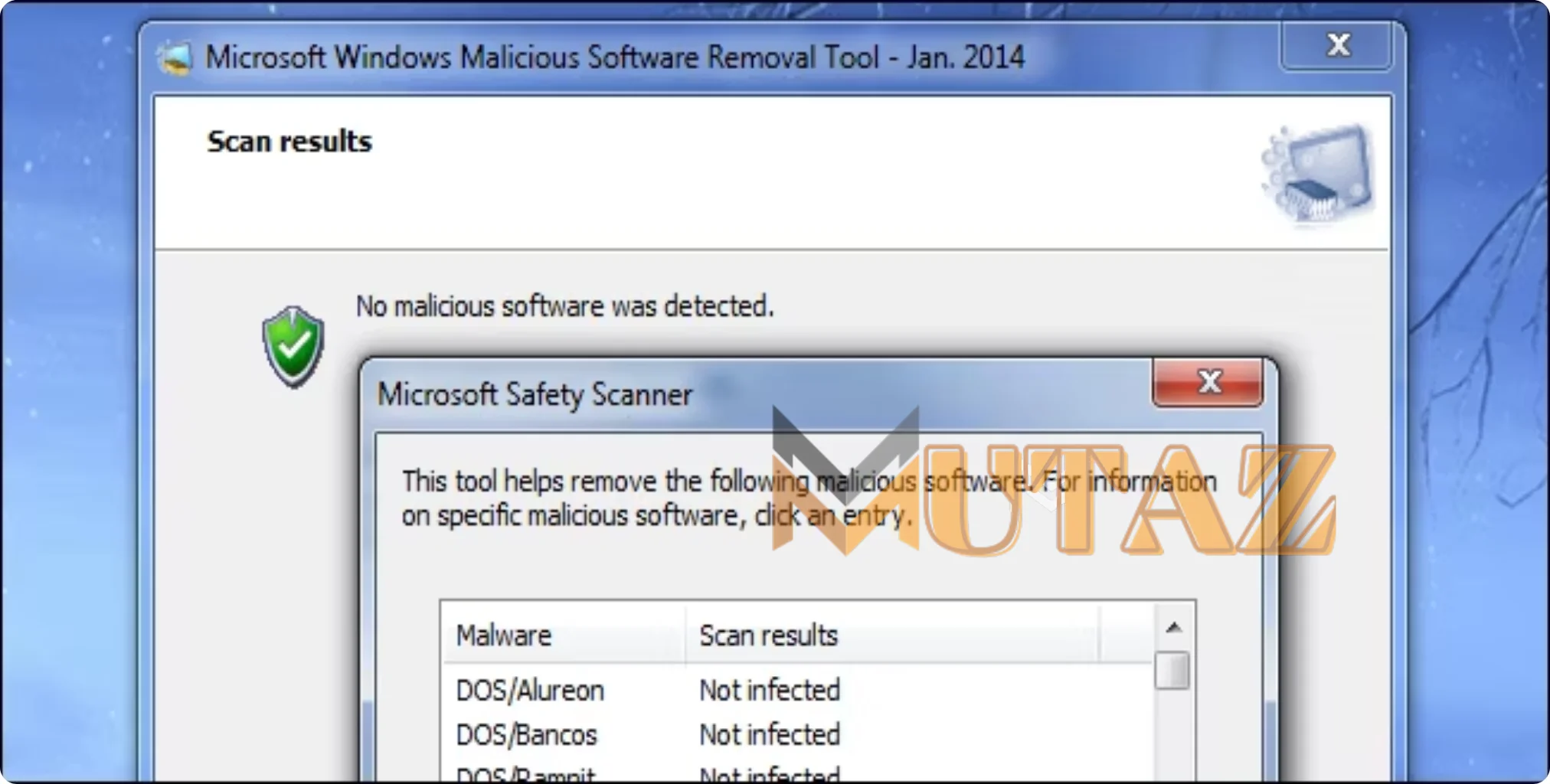 Microsoft Malicious Software Removal Mutaz