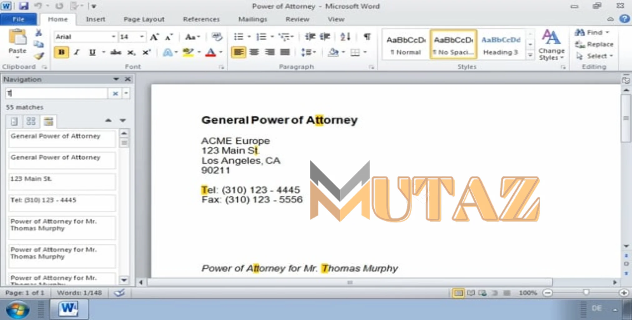 Microsoft Office 2010 Mutaz