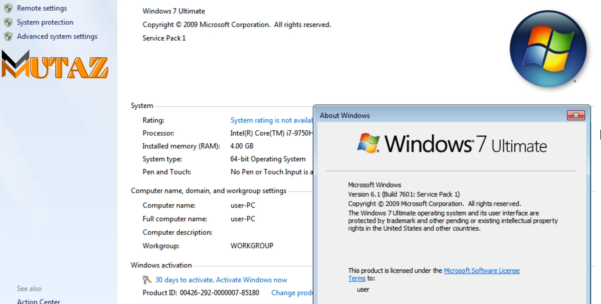 Windows 7 Ultimate SP1 AR