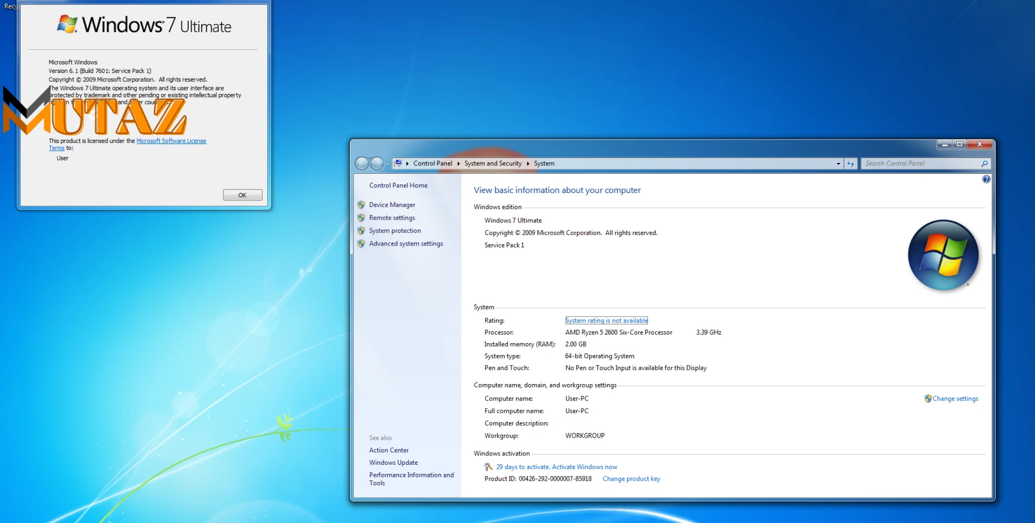 Windows 7 Ultimate SP 1 OEM