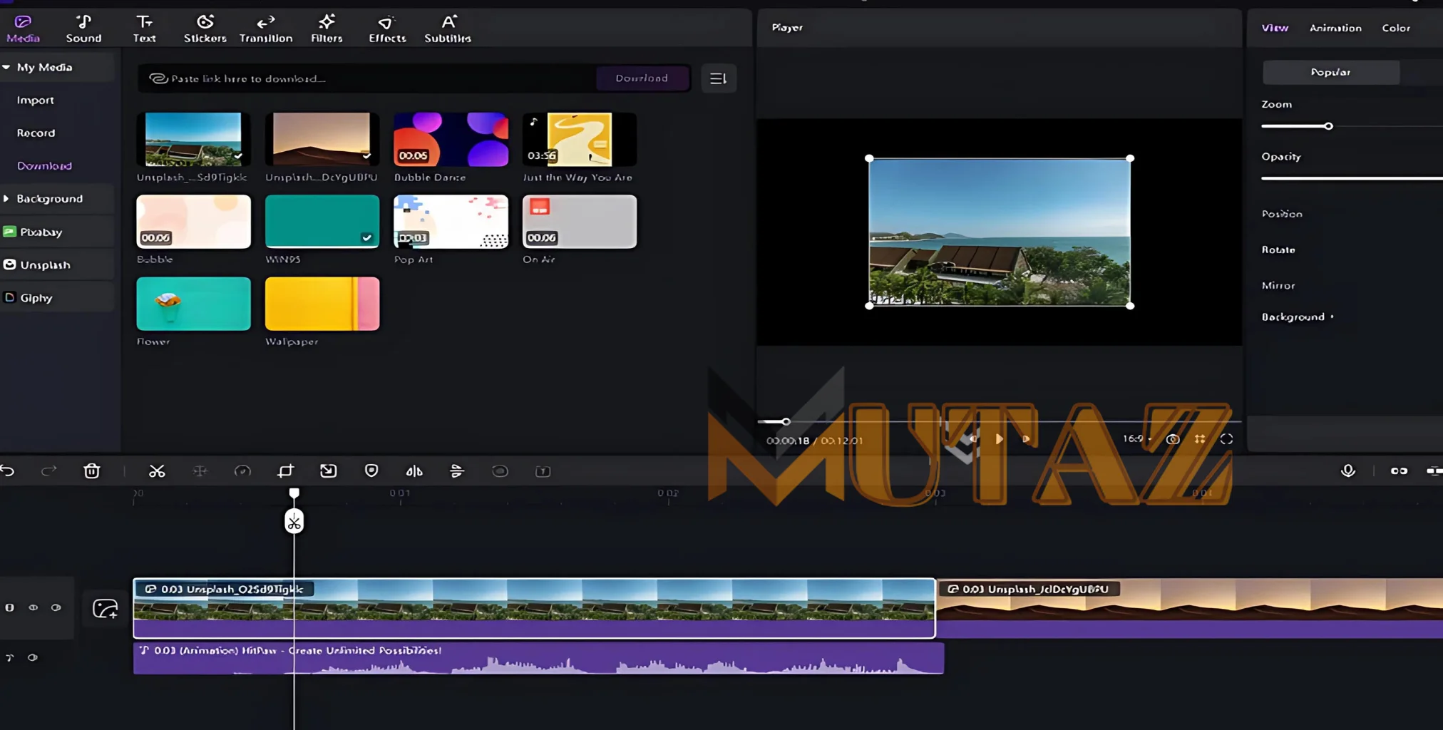 HitPaw Video Editor Mutaz